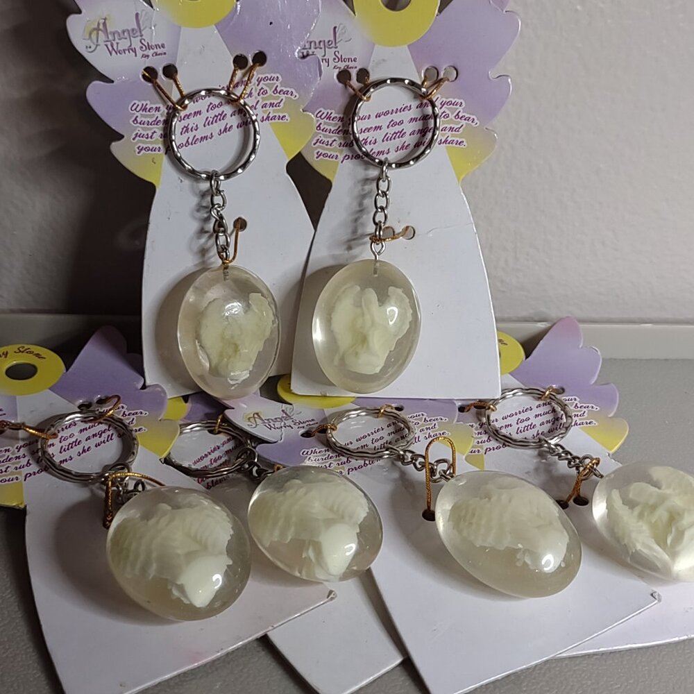 Lot Of 6 Angel Keychains